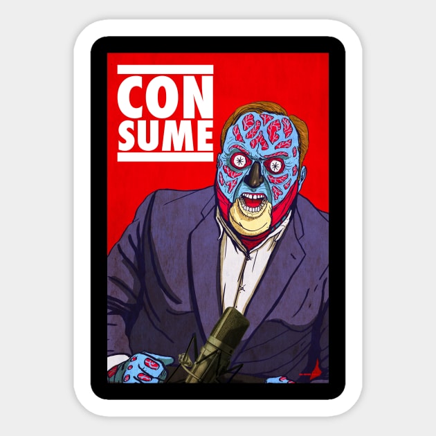 CONSUME INFOWARS Sticker by HalHefner